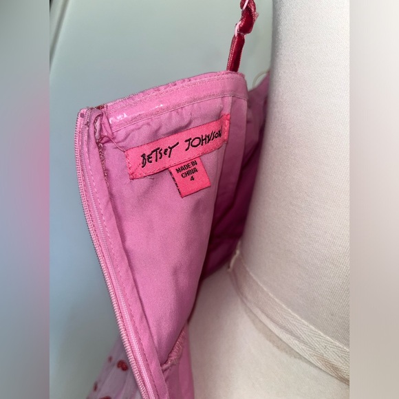 Betsey Johnson Pink Polka Dot Midi Dress - Picture 10 of 10